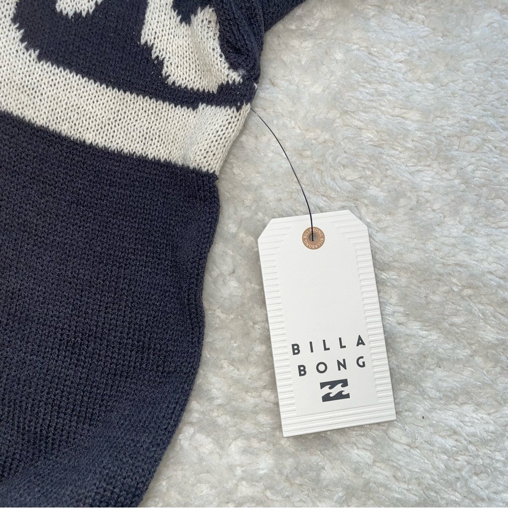 Billabong Wave Fade navy blue lightweight crewneck beach sweater - Picture 6 of 7
